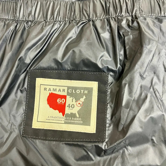 Woolrich Polar Parka in Ramar Cloth with High Collar and Fur Trim in Melton Blue - Picture 8 of 16